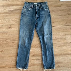 Agolde Riley High Rise Jean - Frequency - Size 24